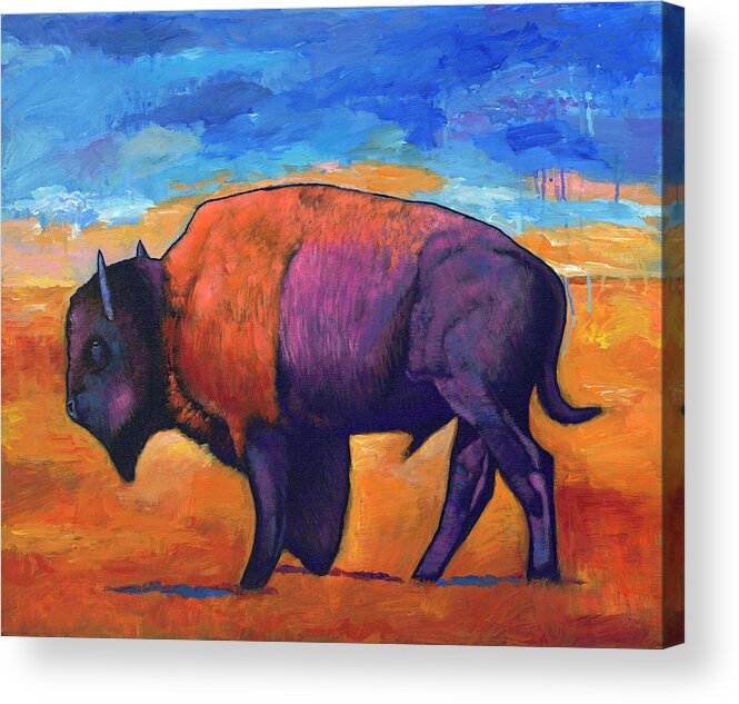 Animals Acrylic Print featuring the painting High Plains Drifter by Johnathan Harris