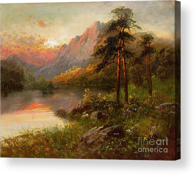 Highland Solitude Acrylic Print featuring the painting Highland Solitude by Frank Hider