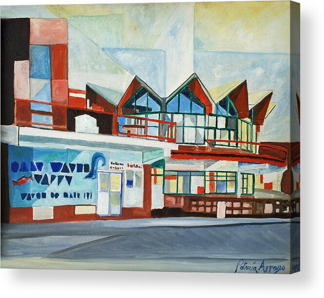 Asbury Art Acrylic Print featuring the painting HoJo's Abstracted by Patricia Arroyo