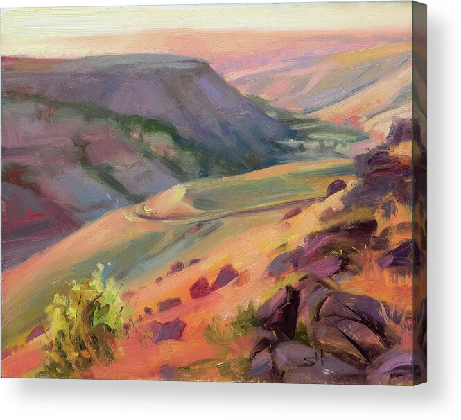 Country Acrylic Print featuring the painting Home Country by Steve Henderson