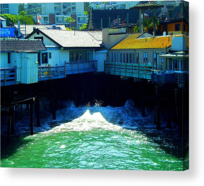 Pier Acrylic Print featuring the photograph Horseshoe Pier by Val Jolley