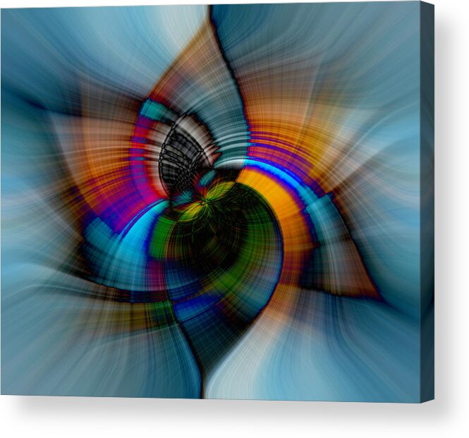 Abstract Acrylic Print featuring the photograph I Got the Blues by Cathy Donohoue