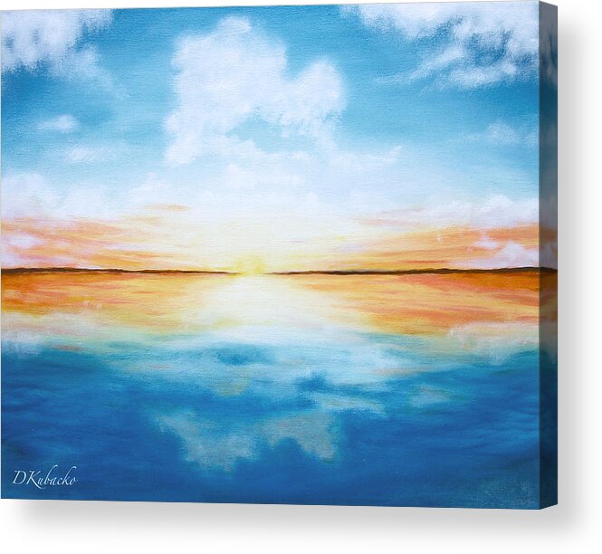 River Acrylic Print featuring the painting Imitate by Dawn Harrell