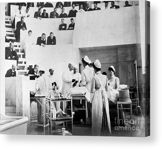 Medical Acrylic Print featuring the photograph John Hopkins Operating Theater, 19031904 by Science Source