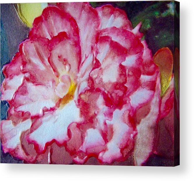 Flower Acrylic Print featuring the painting Joy by Cara Frafjord