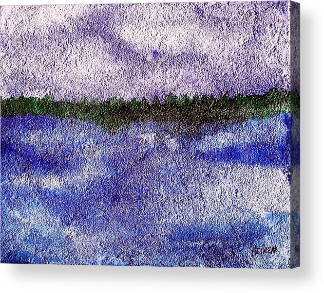 Painting Acrylic Print featuring the mixed media Lavender Land by Marsha Heiken