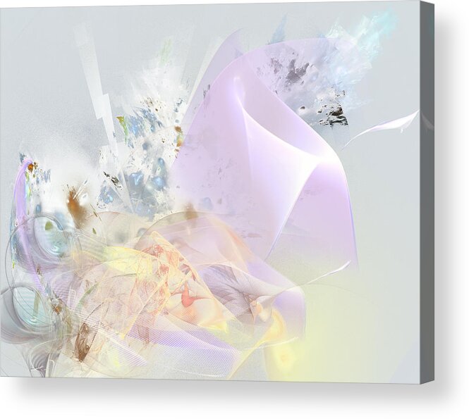 Lavender Acrylic Print featuring the digital art Lavender Sky by Ilia -