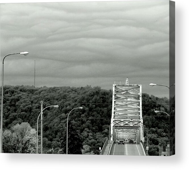 Spring Acrylic Print featuring the photograph Layers Over the Bridge by Wild Thing