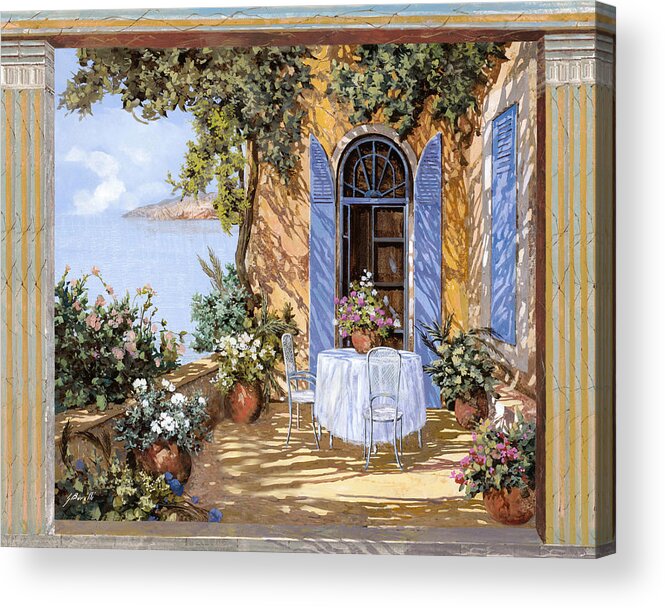 Blue Door Acrylic Print featuring the painting Le Porte Blu by Guido Borelli