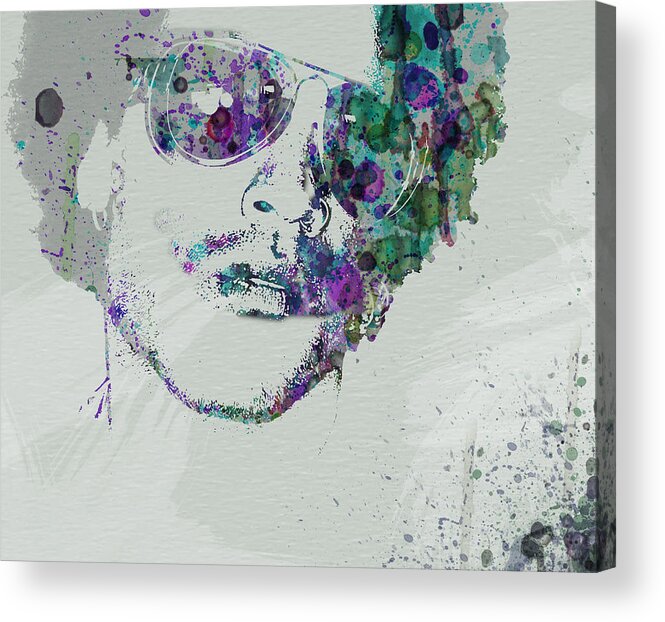  Acrylic Print featuring the painting Lenny Kravitz by Naxart Studio
