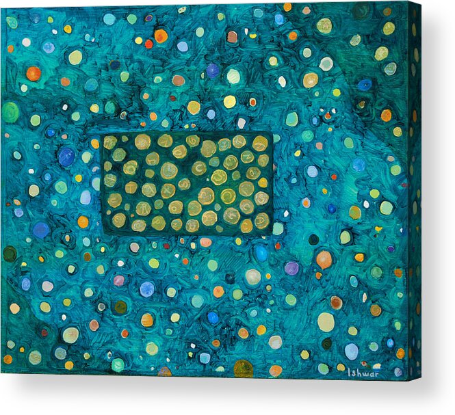 Abstract Acrylic Print featuring the painting Letting Go by Ishwar Malleret