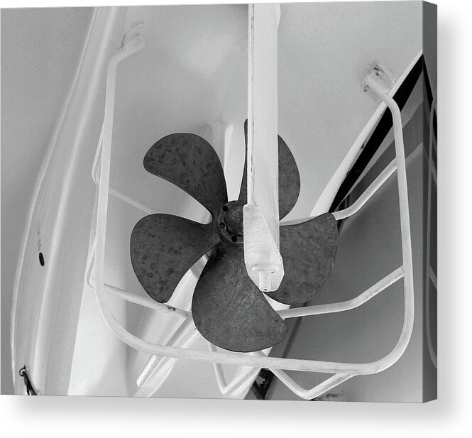 Photo For Sale Acrylic Print featuring the photograph Lifeboat Propeller by Robert Wilder Jr