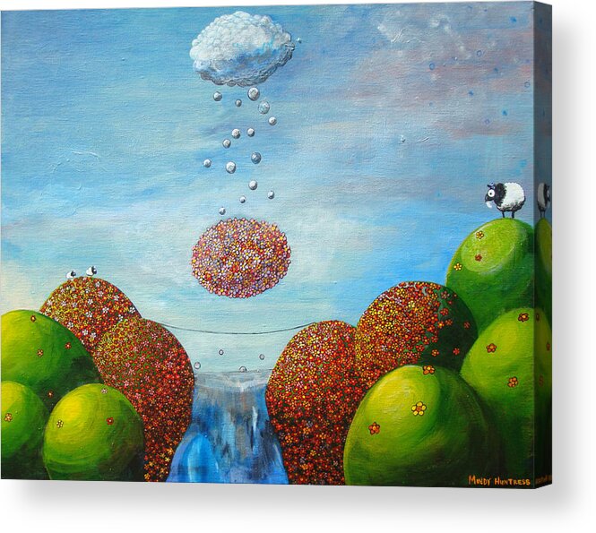  Acrylic Print featuring the painting Life's Path by Mindy Huntress