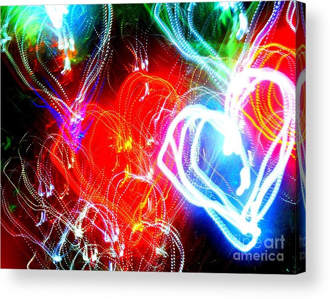 Love Acrylic Print featuring the photograph Light Hearts A Glow With The Joy Of Love by Daniel Thompson