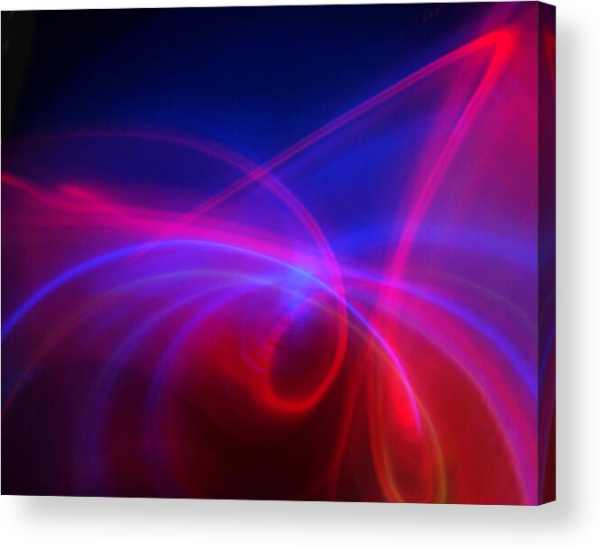 Light Acrylic Print featuring the photograph Light Swirl by Frances Miller