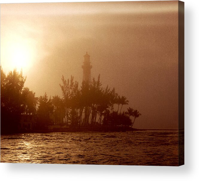 Lighthouse Acrylic Print featuring the photograph Lighthouse Point Sunrise by Brent L Ander