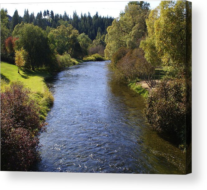 Nature Acrylic Print featuring the photograph Little Spokane River by Ben Upham III