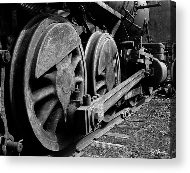 Train Acrylic Print featuring the photograph Locomotive by Joe Bonita