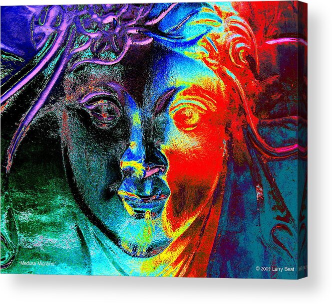 Medusa Acrylic Print featuring the photograph Medusa Migraine by Larry Beat