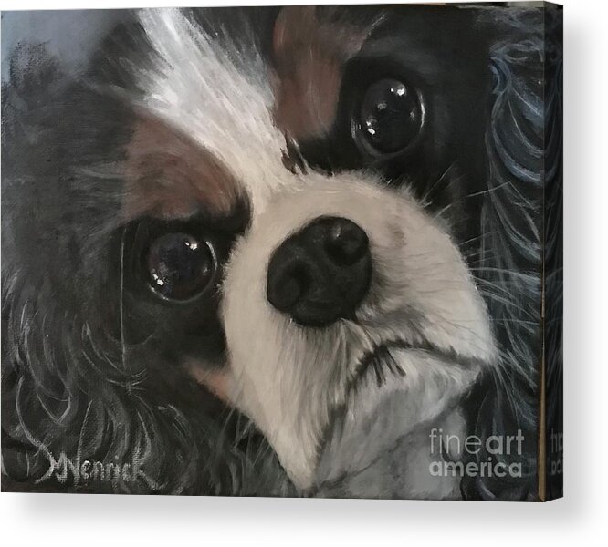 Dog Acrylic Print featuring the painting Millie by M J Venrick