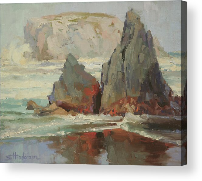 Coast Acrylic Print featuring the painting Morning Tide by Steve Henderson