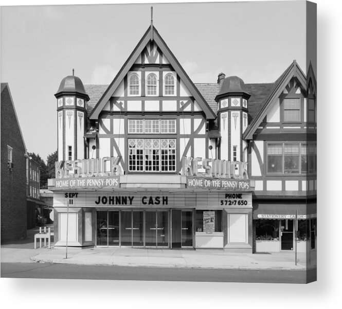 1970s Acrylic Print featuring the photograph Movie Theaters, The Keswick Theater by Everett