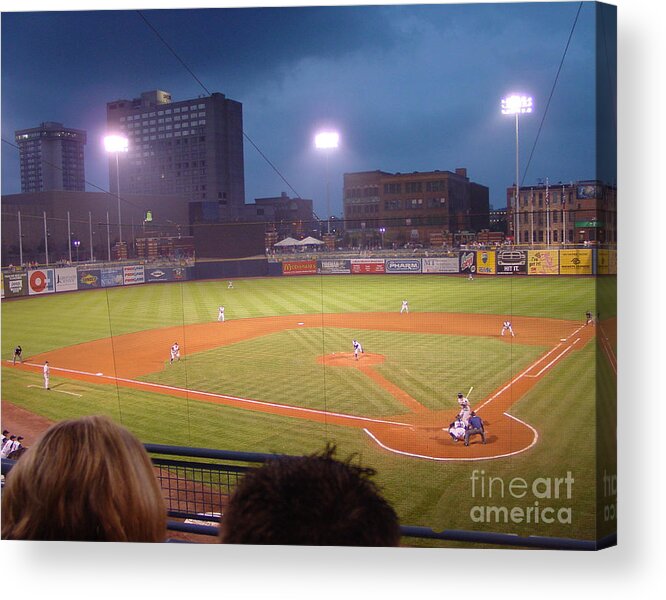 Toledo Acrylic Print featuring the photograph Mudhen's Game by Jack Schultz