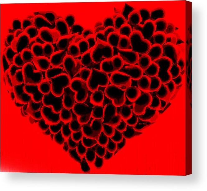 Valentines Acrylic Print featuring the digital art My Love is Yours by Rafael Salazar