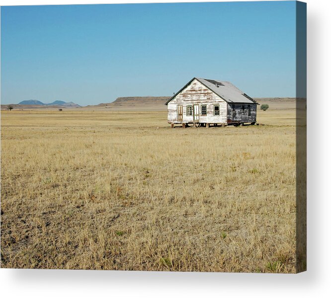 New Mexico Acrylic Print featuring the photograph New Mexico homestead by Karen Smale