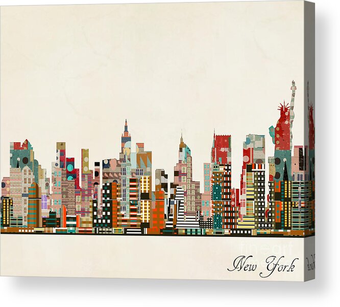 Sequin Art Style 1417 New York Skyline 