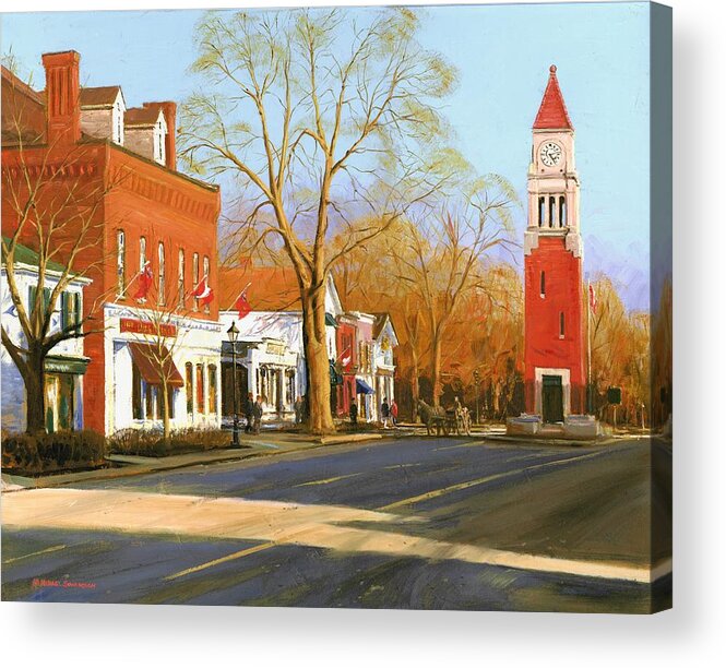 Niagara-on-the-lak Acrylic Print featuring the painting Niagara On The Lake by Michael Swanson