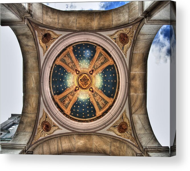 Olv Acrylic Print featuring the photograph Niche Inlay at Our Lady of Victory by Tammy Wetzel