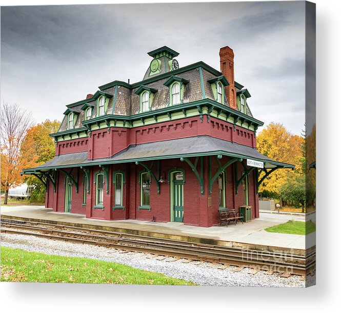 Vermont Acrylic Print featuring the photograph North Bennington Station by Phil Spitze