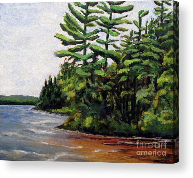 Acrylic Acrylic Print featuring the painting Northern Shores by Christine Chin-Fook