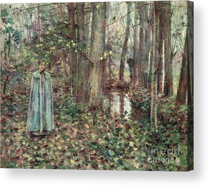 November Acrylic Print featuring the painting November by Theodore Robinson