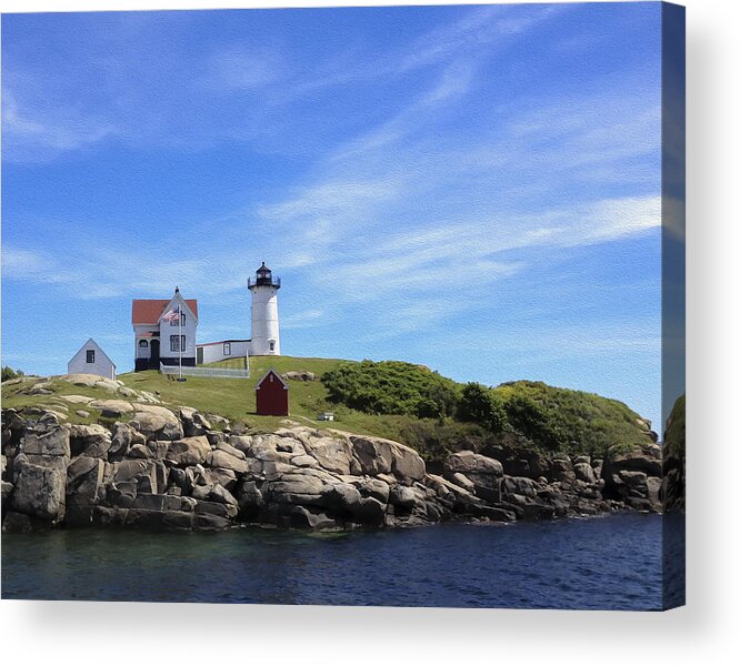 Light House Acrylic Print featuring the photograph Nubble Light House by Linda Constant