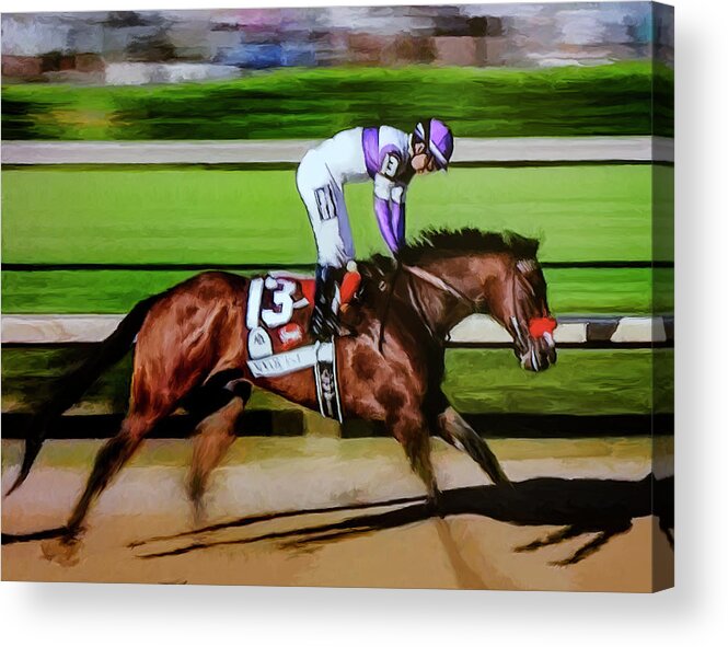 Nyquist Acrylic Print featuring the painting Nyquist 2 by Rick Mosher