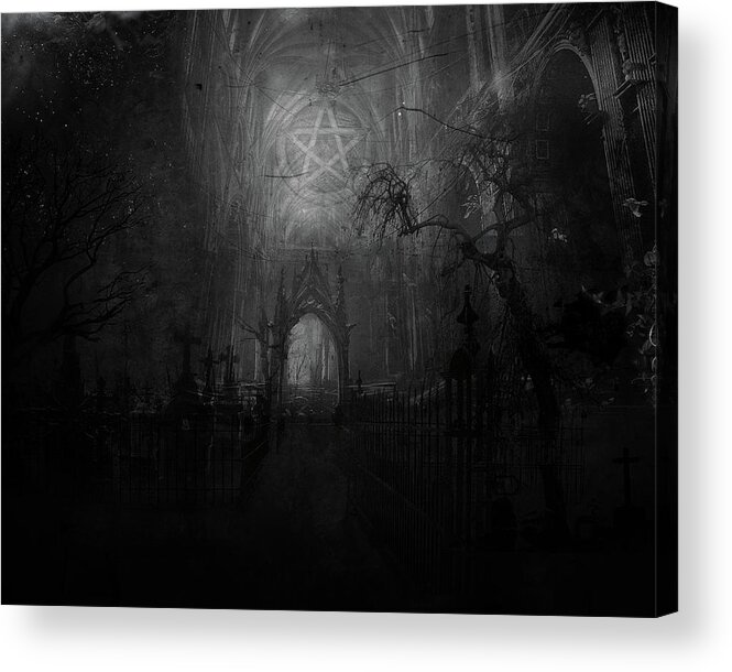 Occult Acrylic Print featuring the digital art Occult by Maye Loeser