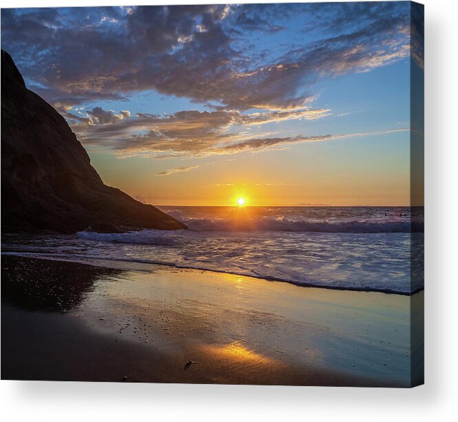 Dana Point Acrylic Print featuring the photograph October Sunset Strands Beach by Cliff Wassmann