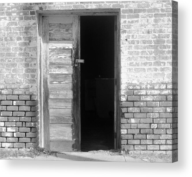 Brick Wall Acrylic Print featuring the photograph Old Belk Building in Great Falls, SC 4 by Joseph C Hinson