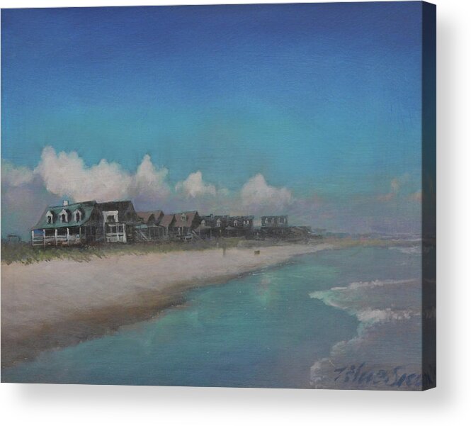 Pawley's Island Acrylic Print featuring the painting Old Pawleys by Blue Sky