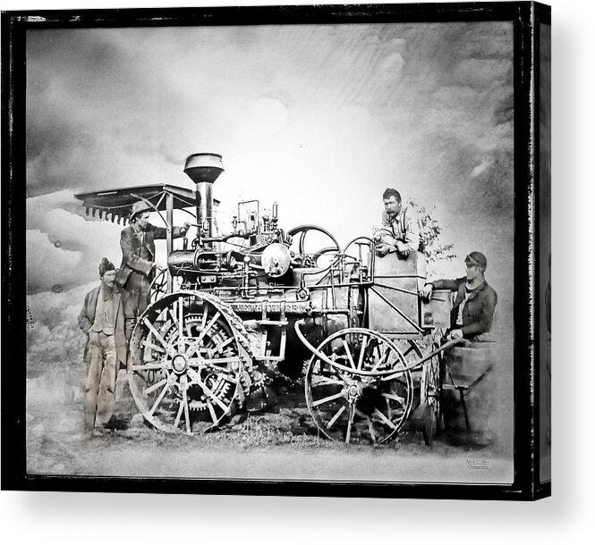 Mark T. Allen Acrylic Print featuring the photograph Old Steam Tractor by Mark Allen