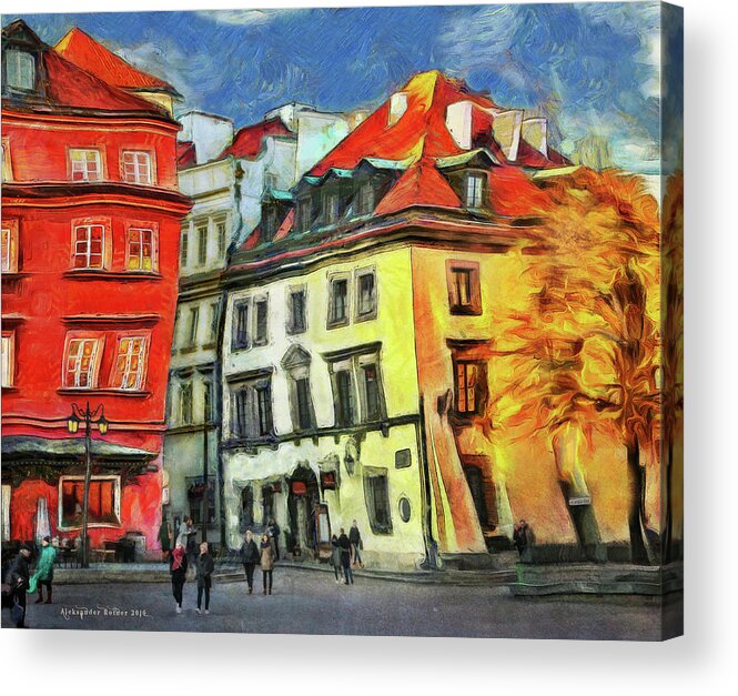  Acrylic Print featuring the photograph Old Town in Warsaw # 27 by Aleksander Rotner