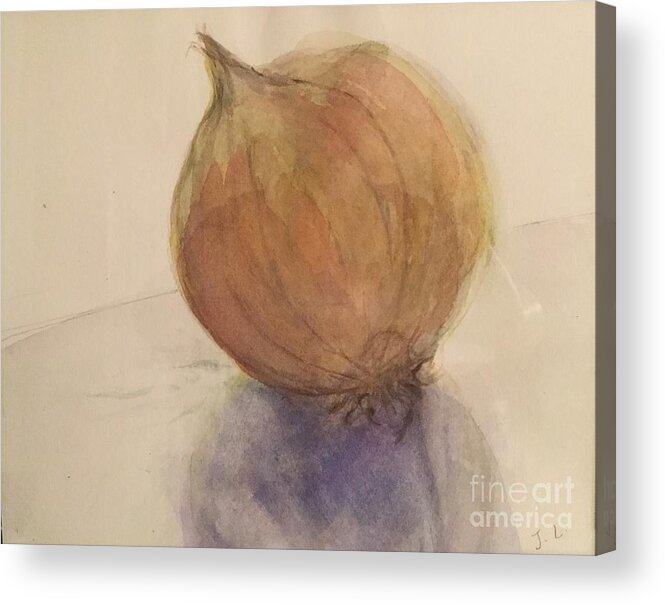 Onion Acrylic Print featuring the painting Onion by Lavender Liu