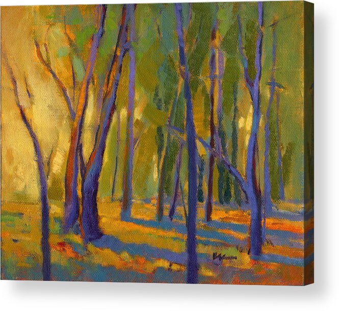 Forest Acrylic Print featuring the painting Our Secret Place 6 by Konnie Kim
