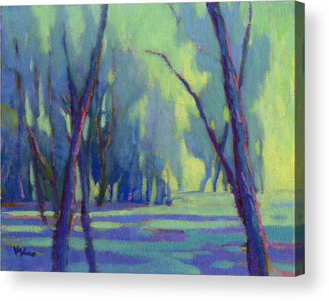 Trees Acrylic Print featuring the painting Our Secret Place 7 by Konnie Kim
