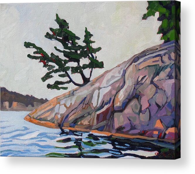 903 Acrylic Print featuring the painting Out of The Rock by Phil Chadwick