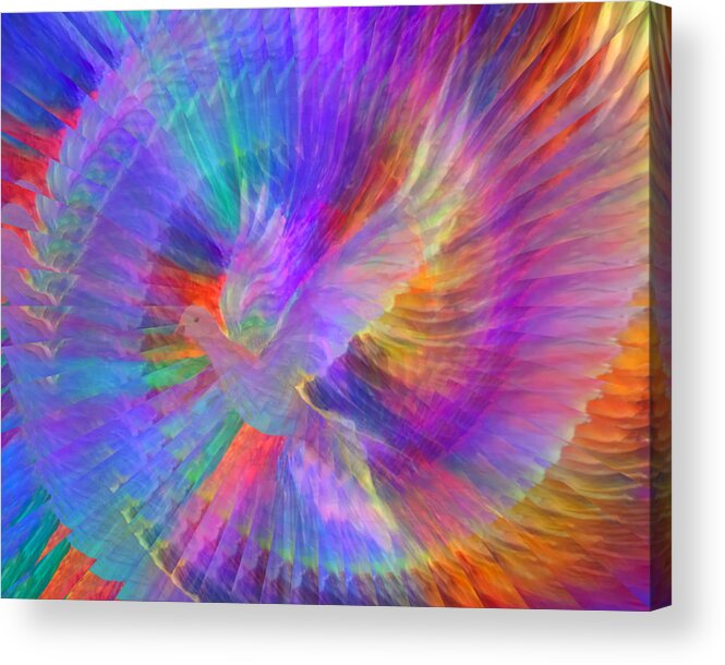 Peace Acrylic Print featuring the digital art Peace In Our Lifetime 100-B by Artistic Mystic