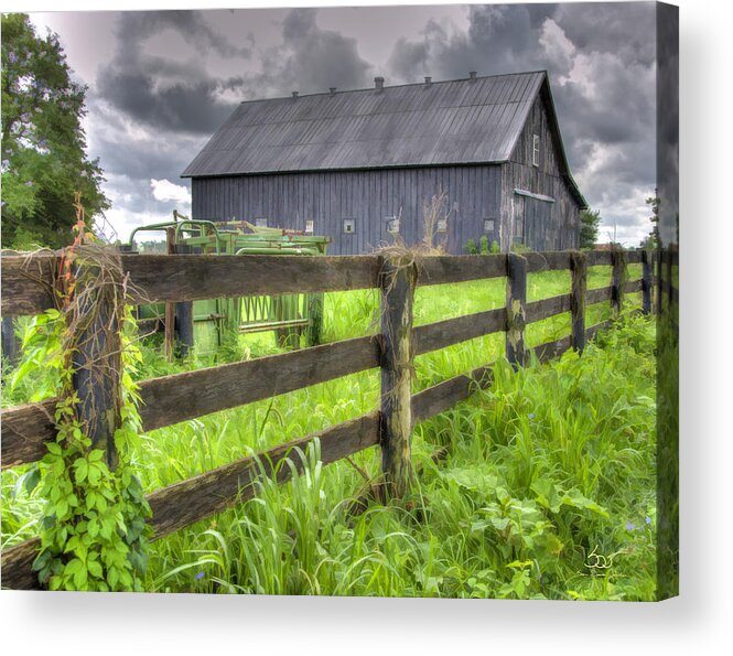Landscape Acrylic Print featuring the photograph Phillip's Barn #4 by Sam Davis Johnson