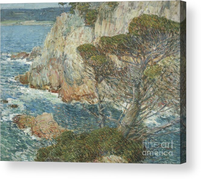 Hassam Acrylic Print featuring the painting Point Lobos, Carmel, 1914 by Childe Hassam